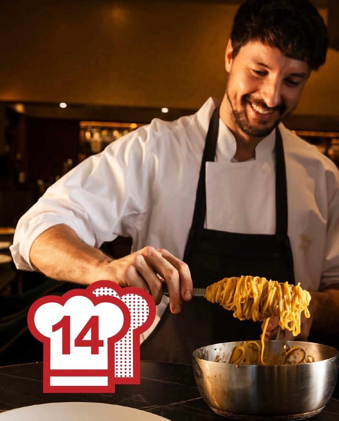 Chef Marco at work in a professional kitchen